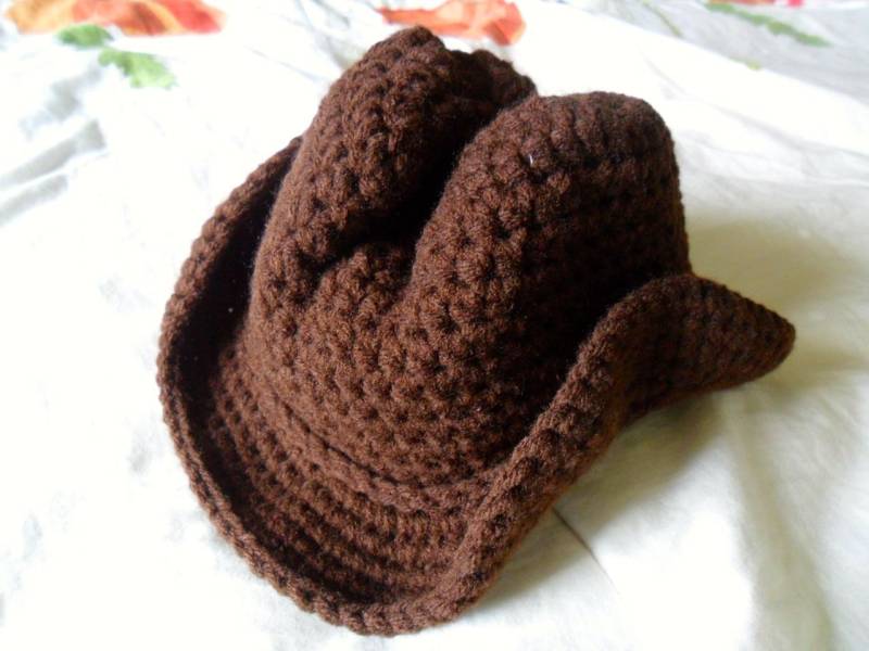 Baby Cowboy Hut - Foto Requisite Braun Kleinkind Neugeborene Bis 4T Made To Order von marinebiochic07