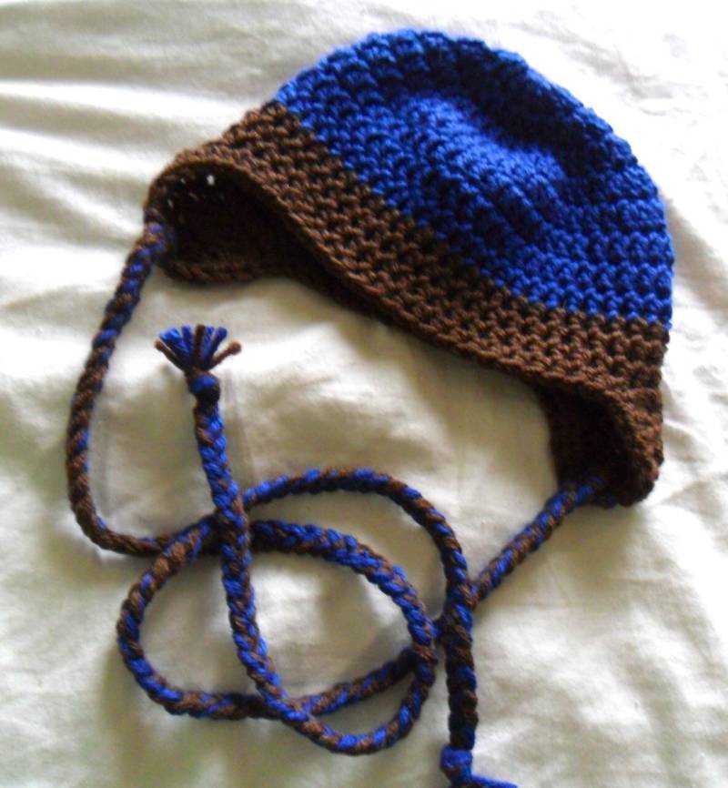 Ohr Klappe Babymütze - Baby Hut Ohrklappe Beanie 0-12 Monate von marinebiochic07