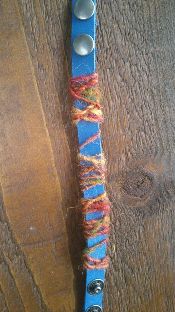 Lederarmband Mit Wolle Lederarmband Mit Wolle von marithagen