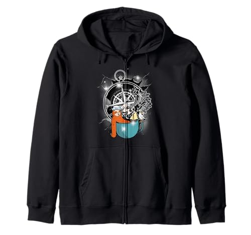 maritim Möwen Faultier Jungen Seemann Kinder Kompass Kapuzenjacke maritim Möwen Faultier Jungen Seemann Kinder Kompass Kapuzenjacke von maritim Schiff Meer