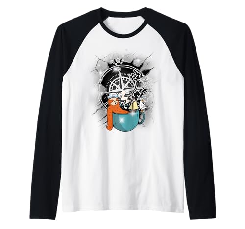 maritim Möwen Faultier Jungen Seemann Kinder Kompass Raglan maritim Möwen Faultier Jungen Seemann Kinder Kompass Raglan von maritim Schiff Meer
