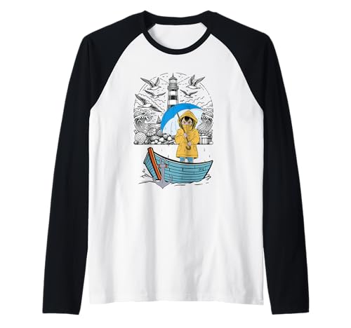 maritim Boot Boote Ruderboot Mädchen Kinder Leuchtturm Raglan von maritim Segelschiff Schiff