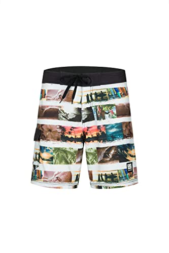 Badehose, Badehose Herren, Badeshorts Herren, Badehose, Badehose für Herren, Schwimmhose Herren (L, Bunt Foto Motiv) von markenfrei