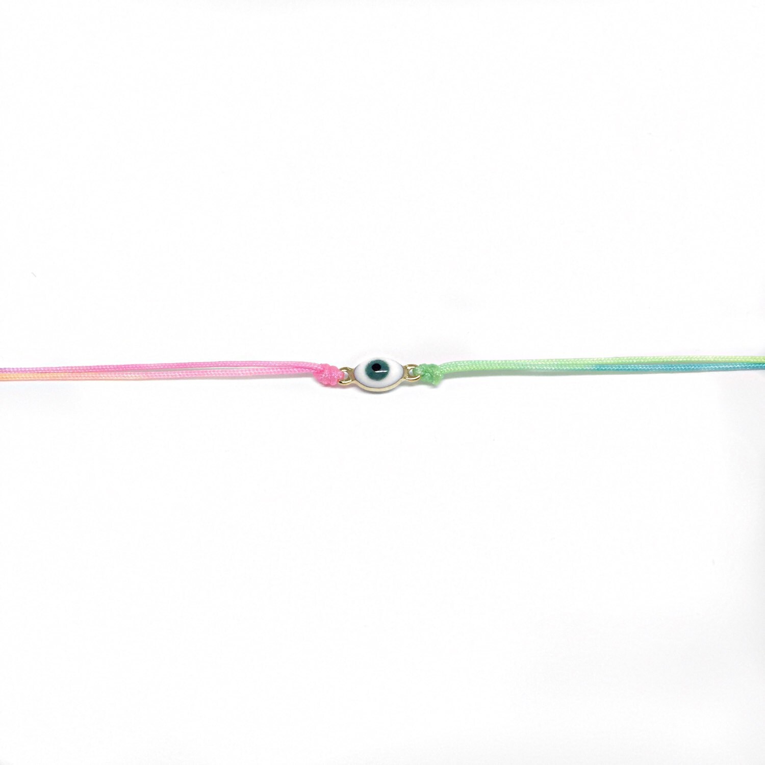 Good Vibes Ombré Evil Eye Armband von marleyandalfie