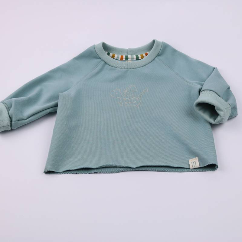 Baby Oversize Sweater Aus Bio-Baumwolle - Mint von marliconcept