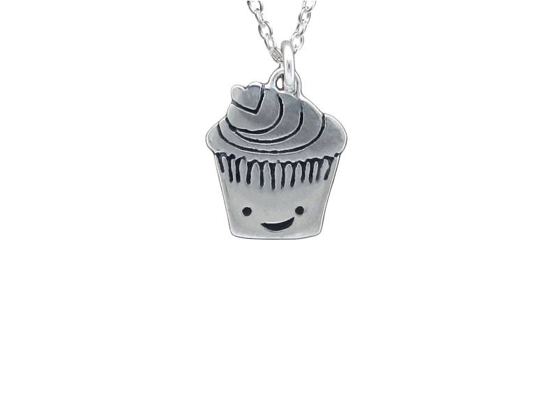 925 Silber Cupcake Halskette Bäcker Geschenk von marmar