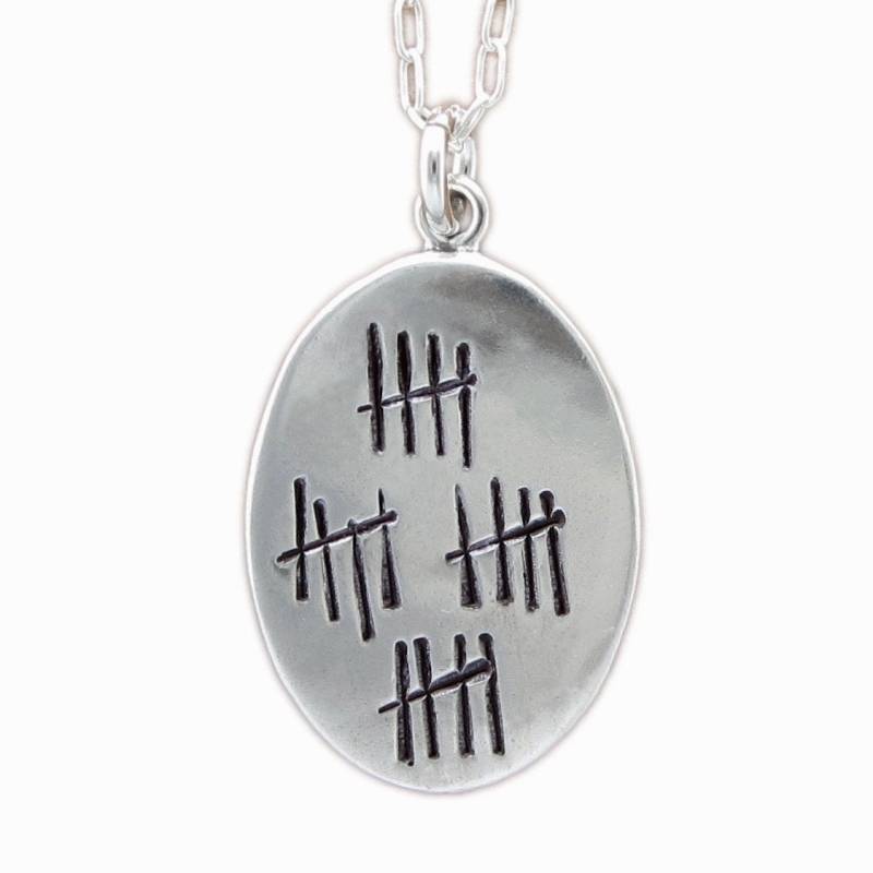 Zwanzigster Geburtstag Anhänger An Verstellbarer Kette von marmar