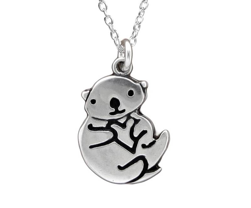 Otter Anhänger Silber Seeotter Anhänger von marmar