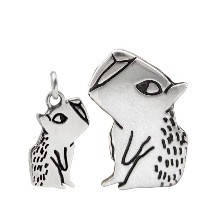 sterling Silber Capybara Halskette Set Mutter-Tochter Anhänger von marmar