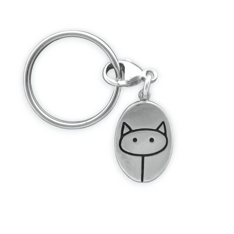 sterling Silber Katze Schlüsselanhänger - Beste Überhaupt Geschenk Für Sie Oder Ihn von marmar