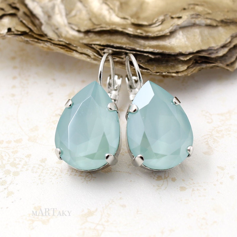 Mintgrün Ohrringe Kristall Schmuck Türkis Birne Hängeohrringe Moderne Lever Zurück Schlichter Hochzeitsschmuck Mintgrün Ohrringe Kristall Schmuck Türkis Birne Hängeohrringe Moderne Lever Zurück Schlichter Hochzeitsschmuck von martaky