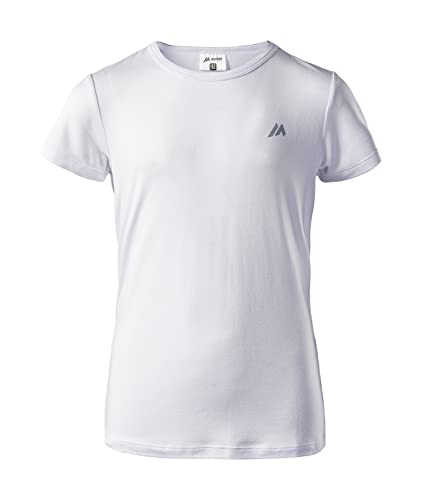 martes Boy's Simi Jrb, Kurzarm, Rundhals, 92% Polyester und 8% Elasthan, Outdoor, Sport und Fitness T-Shirt, White, 170 von martes