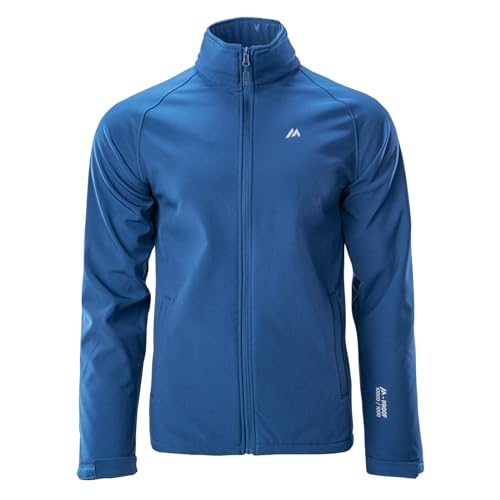 martes Men's Softshelljacke Metin, 94% Polyester und 6% Elasthan, Funktionsjacke, Wasserdicht, Atmungsaktiv Jacket, Blau, XL von martes