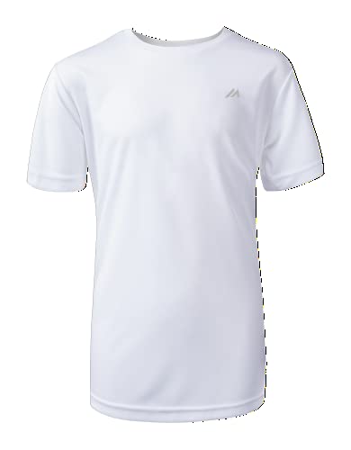 martes Unisex Kids AVENU JR ECM T-Shirt, White/Reflective, 140 von martes