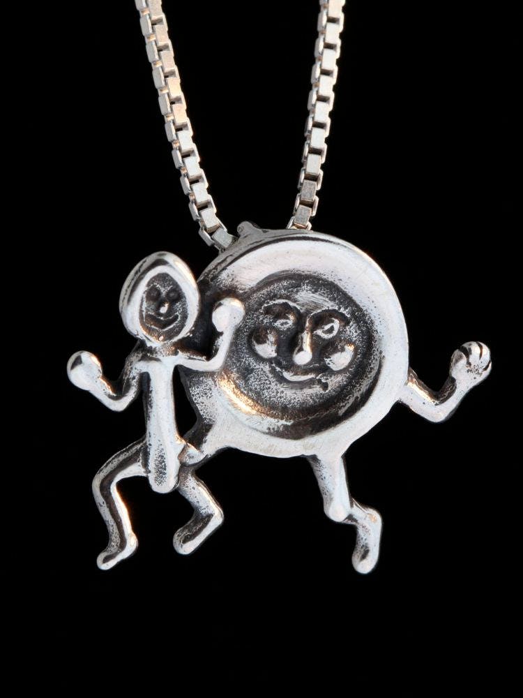 Gericht Und Löffel Charme Anhänger Silber Mutter Gans Kinder Reim Schmuck Geschichte Buch Sterling Halskette von martymagic