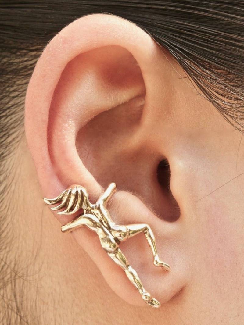 Massive 14K Gold Ohr Frau Ohrmanschette - Kletterer Manschette Menschen Ohrringe Person Statement Boho von martymagic