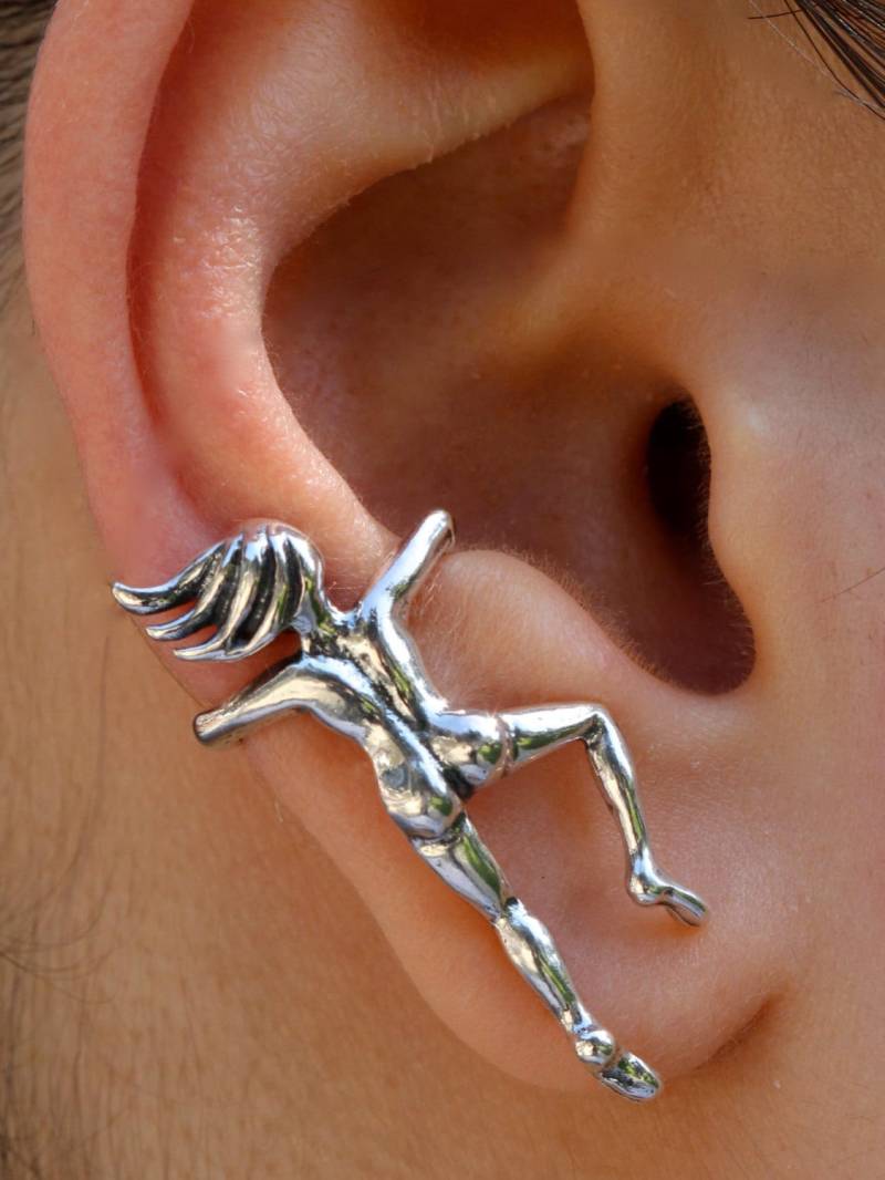 Ohr Manschette Silber Menschen Frau Schmuck Ohrring Nicht Durchbohrt von martymagic