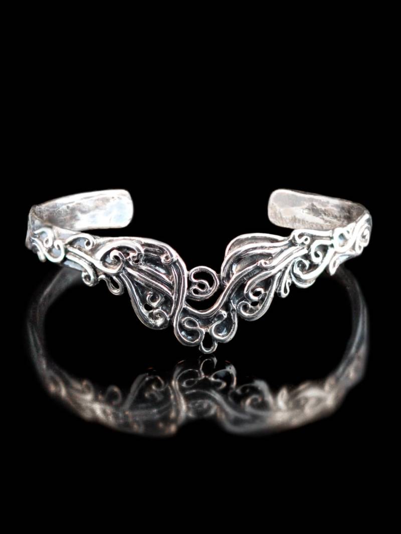 Ozeanwelle Schmuck Wasser Armband Kaskade Wasserfall Manschette Welle Silber Ocean Kunst Abstrakte von martymagic