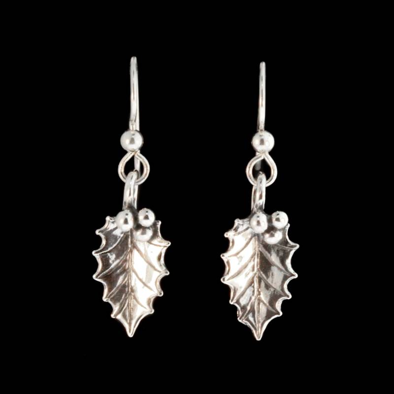 Weihnachten Ohrringe Holly Blatt Charms Charm Weihnachtsschmuck Weihnachtscharm von martymagic