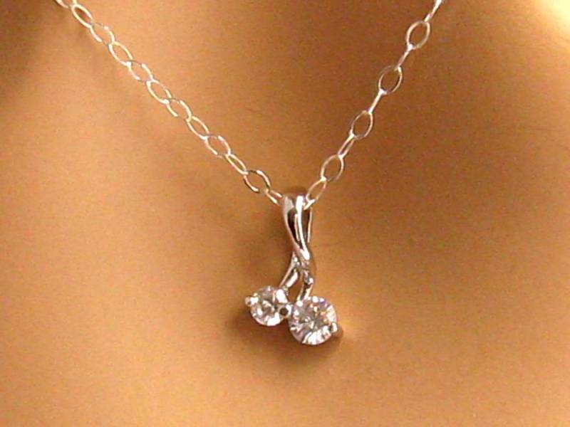 Faux Diamant Halskette, Zirkonia 10 Jahre Jahrestag Geschenk Für Sie, Geschenk, Zehnter von martywhitedesigns