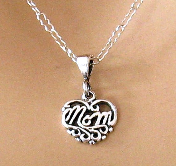 Muttertagsgeschenk Für Mama, Muttertagsgeschenke Schmuckgeschenk, Mama Halskette, Sterling Silber Herz Neue Geschenk von martywhitedesigns