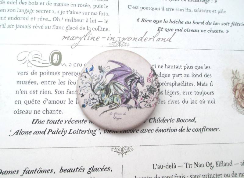 Anstecknadel „Das Zauberbuch Der Drachen" Anstecknadel „Das Zauberbuch Der Drachen" von marylineweyl