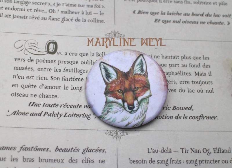 Broschenabzeichen „Rotfuchs" von marylineweyl