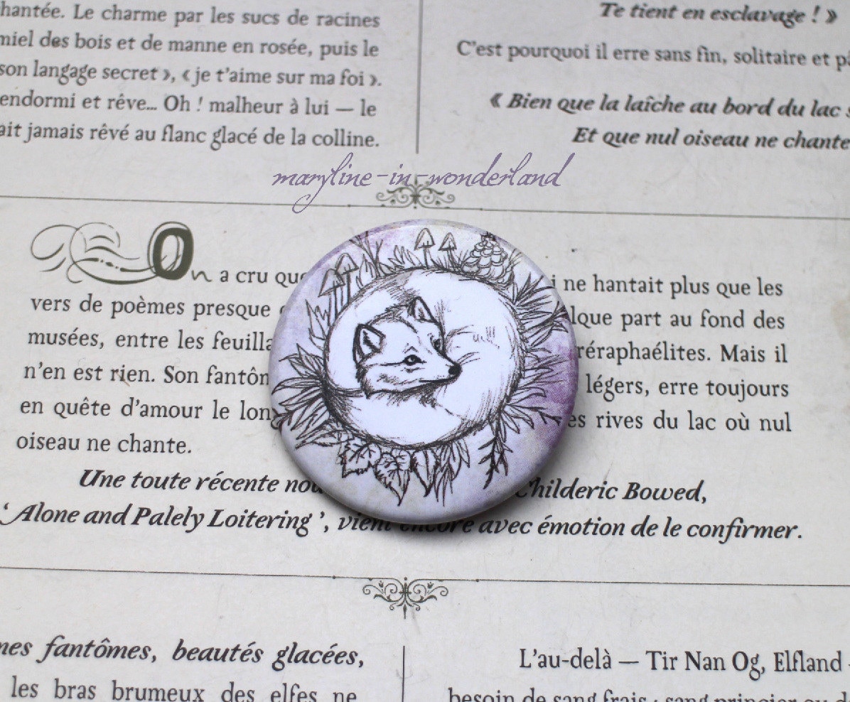 Broschenabzeichen „Weißer Fuchs" von marylineweyl