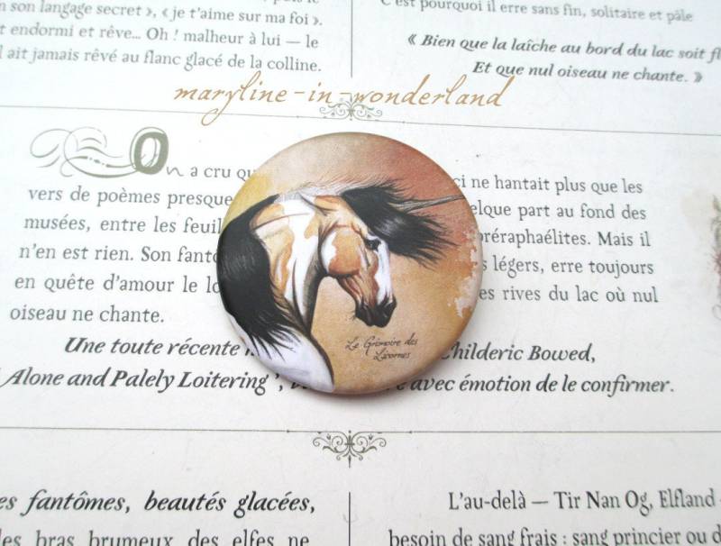 Sand-Einhorn-Pin-Abzeichen von marylineweyl