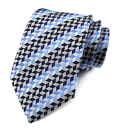 marysgift Krawatte Hellblau Klassische Formelle Elegant Krawatten für Hochzeit Party Business,D0207 von marysgift