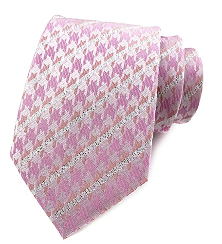 marysgift Krawatten Herren Hochzeit Klassisch Plaid Hahnentritt Business Krawatte,D0099 von marysgift