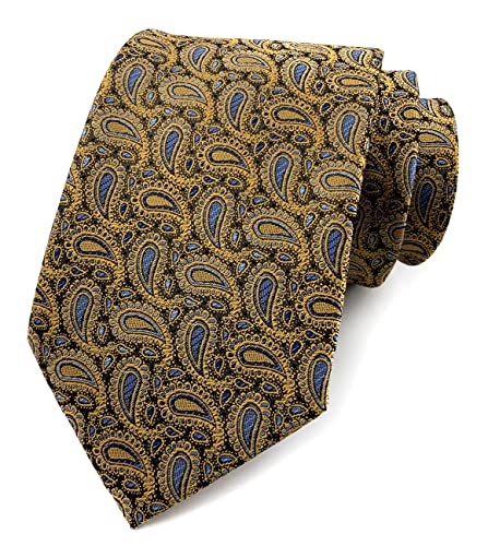 marysgift Krawatten für Herren Hochzeit Party Feierliche Paisley Blume Polyester Krawatte Set,D0160 von marysgift