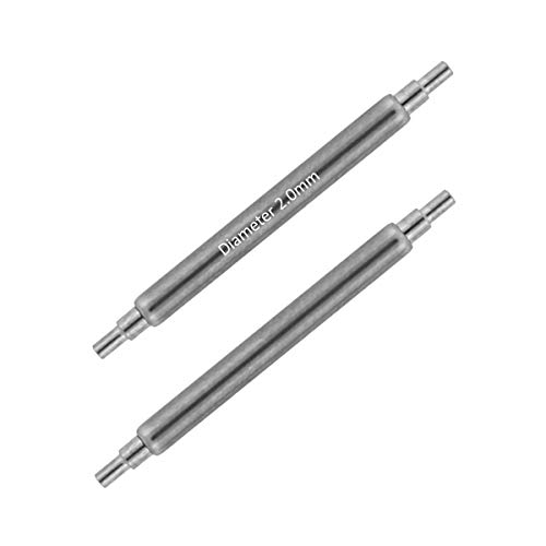 masar 18mm Ø 2,0mm Premium Doppelschulter- Premium Federstege Uhr Amrband, Uhrenstege, Uhrenarmband, Stege Uhren Armband - Watch Fat Spring Bars, Pins 2,0mm, 2mm – INOX 2 Pcs von masar