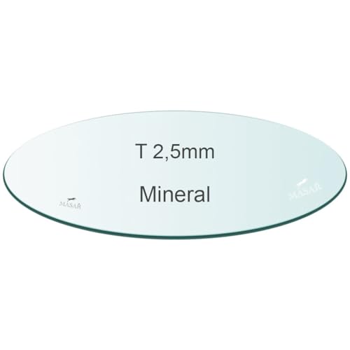 masar – Uhrengläser – Mineralglas flach rund – hergestellt in Japan – 1 Stück, Mineral T 2,5 mm – 1 Stück, Ø 40.0mm von masar