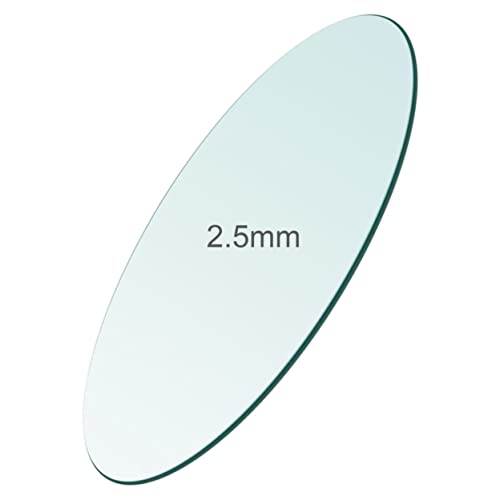 masar Uhrengläser – Mineral, flach, rund, 1 Stück, Mineral T 2,5 mm – 1 Stück, Ø 23.4mm von masar