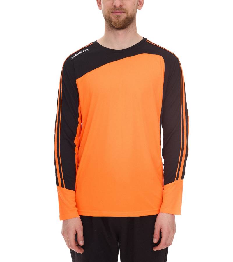 masita Herren Fitness-Pullover mit ClimaTech+ Technologie Langarm-Shirt Sport-Trikot Torwarttrikot 8516-5915 Neon-Orange/Schwarz von masita