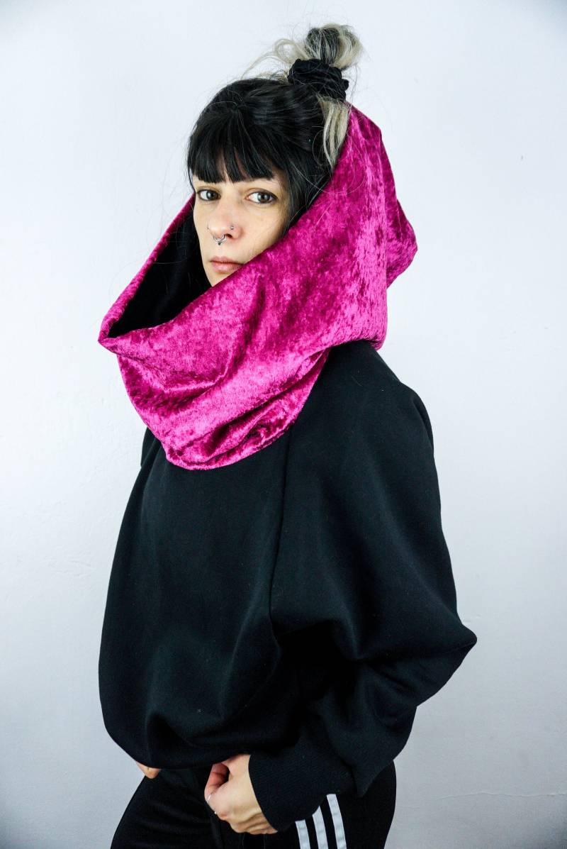 Crop Hoodie, Crop, Winterkleidung Warm Sweatshirt, Vegan Unisex, Kurze Große Kapuze, Vegan, Rave Crop Hoodie, Crop, Winterkleidung Warm Sweatshirt, Vegan Unisex, Kurze Große Kapuze, Vegan, Rave von maszynownia