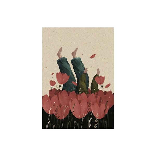 matabooks® A6 Postkarte mit Austronaut aus nachhaltigem Graspapier – Spacewalker von matabooks®