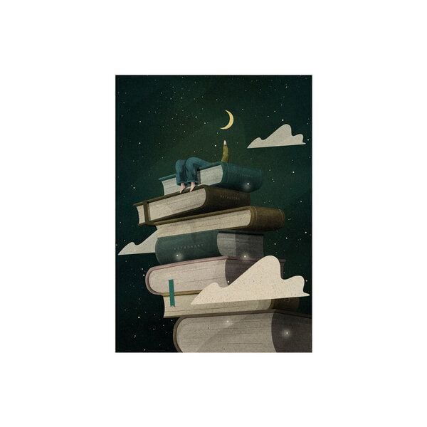 matabooks® A6 Postkarte mit Austronaut aus nachhaltigem Graspapier – Spacewalker von matabooks®