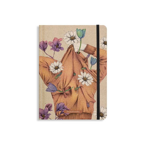 matabooks® Nachhaltiges A5 Notizbuch/Journal/Schreibheft aus Süßgraspapier – Nari (punktiert) von matabooks®