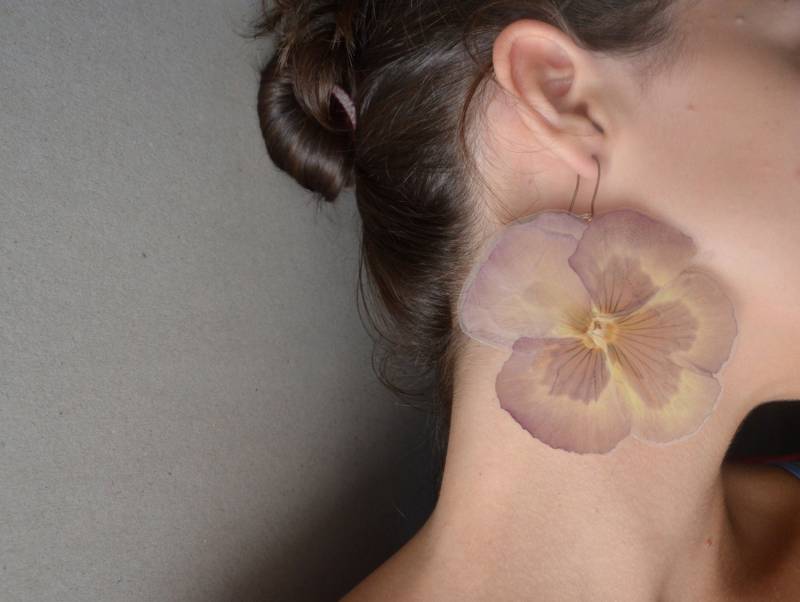 stiefmütterchen Ohrring stiefmütterchen Ohrring von mateReal