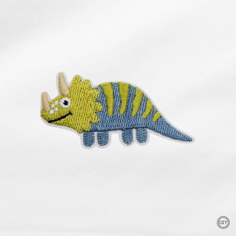 Aufnäher Gestickter Dinosaurier Patch Bügelbild Für Kleidung & Taschen P33 von material4DIY