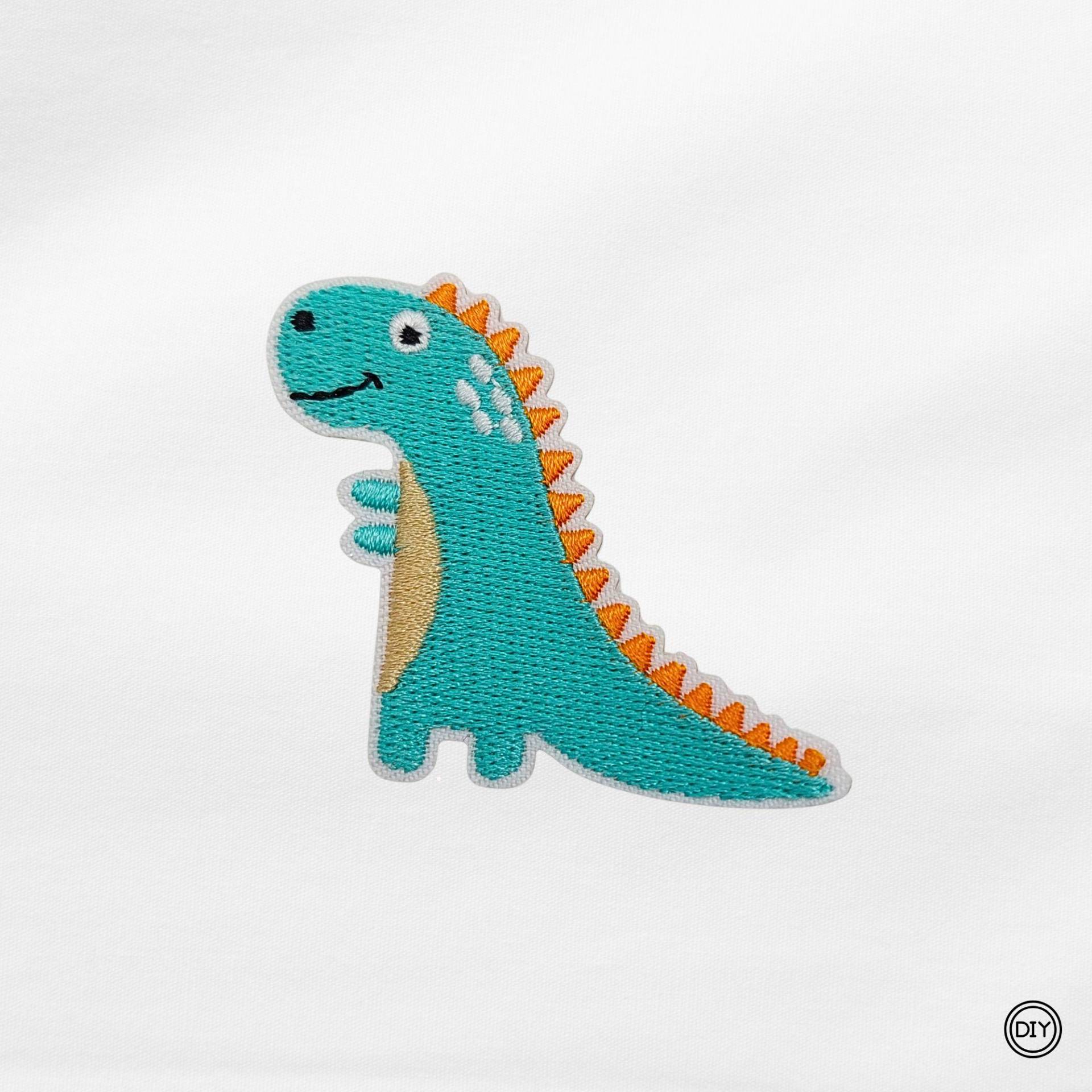 Aufnäher Gestickter Dinosaurier Patch Bügelbild Für Kleidung & Taschen P29 von material4DIY
