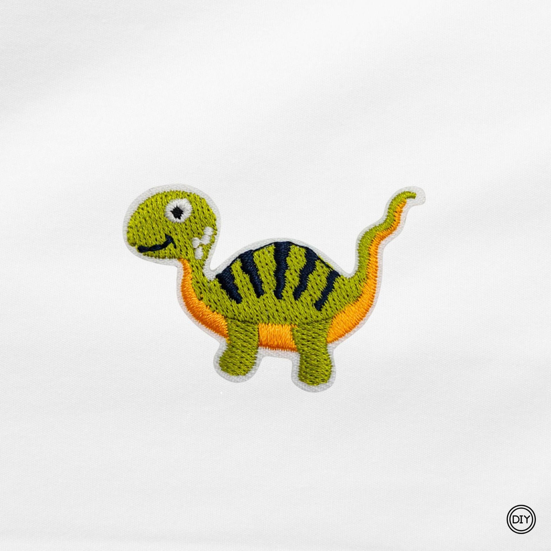 Aufnäher Gestickterdinosaurier Patch Bügelbild Für Kleidung & Taschen A40 von material4DIY