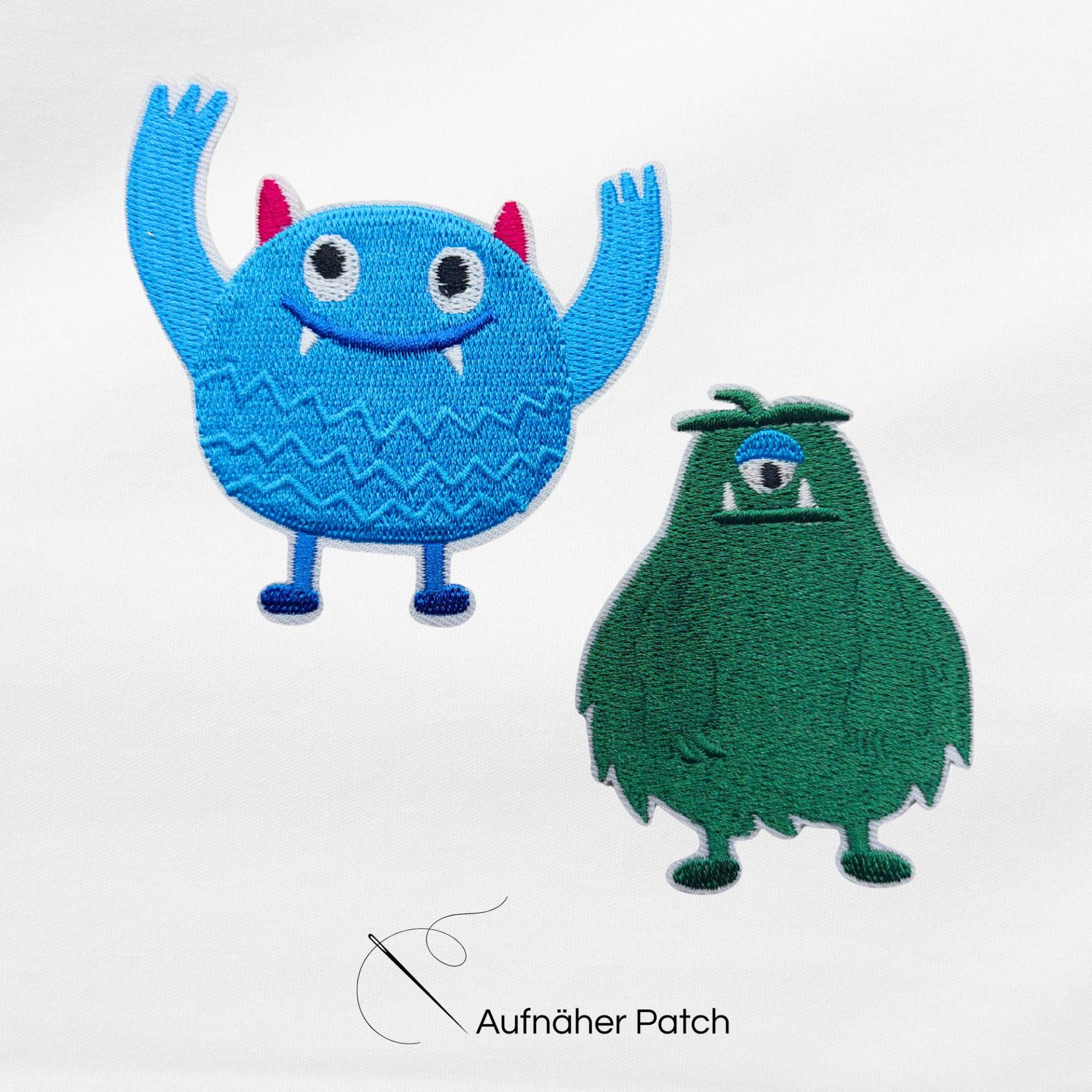 Aufnäher Patch Monster Motivwahl Applikation Bügelbild M3 von material4DIY