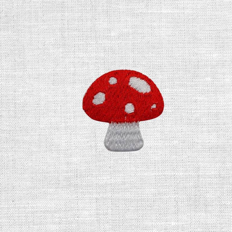 Pilz Gestickter Aufnäher Patch Applikation A70 von material4DIY