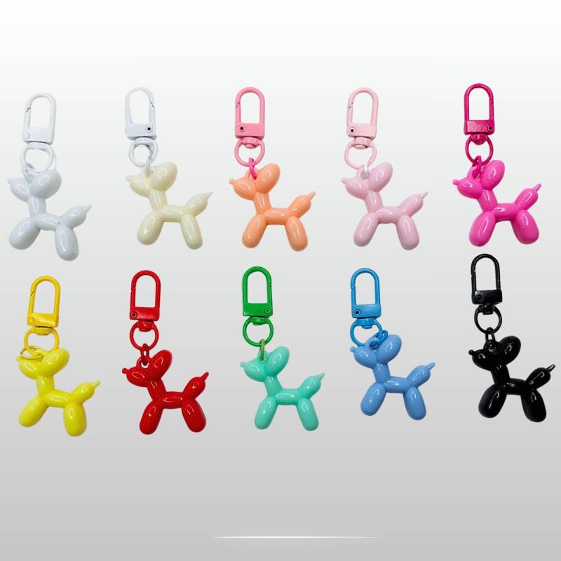 Schlüsselanhänger Ballon Hund Balloondog Farbwahl von material4DIY