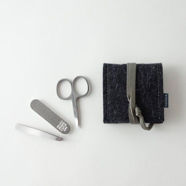 matilda k. manufaktur mini-maniküre-set 'ella' aus Wollfilz anthrazit von matilda k. manufaktur