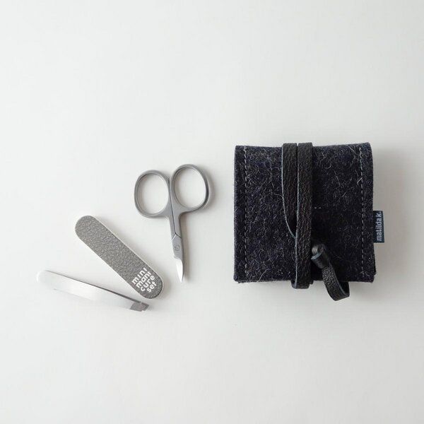 matilda k. manufaktur mini-maniküre-set 'ella' aus Wollfilz anthrazit von matilda k. manufaktur