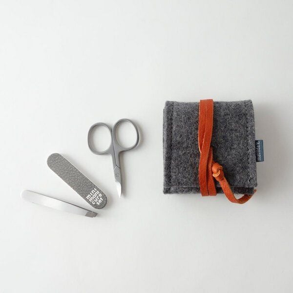 matilda k. manufaktur mini-maniküre-set 'ella' aus Wollfilz dunkelgrau von matilda k. manufaktur
